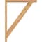 Ekena Millwork Traditional Block Smooth Bracket w/ Offset Brace, Western Red Cedar, 3 1/2"W x 26"D x 34"H BKT0402X26X34TRA05SWR - alternate 3